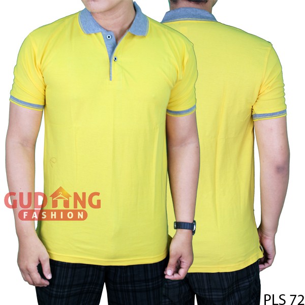 Polo Shirt Pria Kaos Berkerah Polos - PLS (COMB)