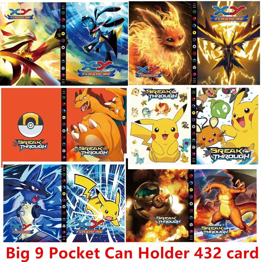 Needway  Album Kartu Pokemon Hadiah Natal Album Kartu Pokémon Kawaii Keren Pikachu List Mainan Anime Kartun9Saku Folder List Game Card Holder Binder