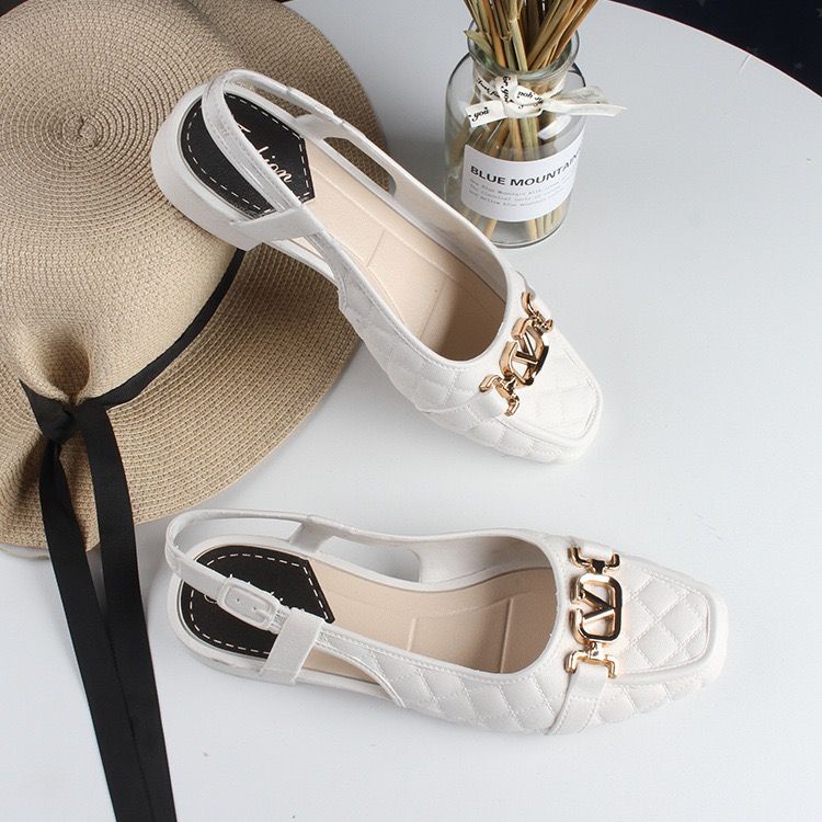 Sandal Fliptop Flat shoes Wanita Vintage Import High Quality RF