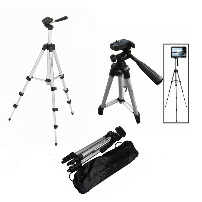 Tripod Tefeng 1.3 meter 3 way head Aluminium Legs penyangga Holder U