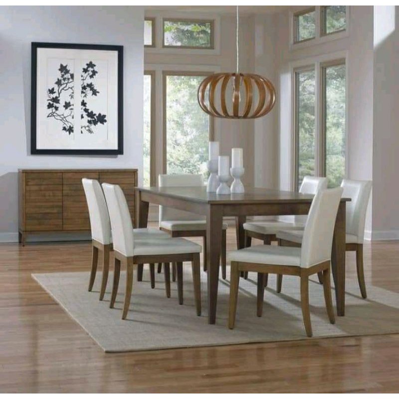 meja makan minimalis sofa kayu jati mewah modern furniture mebel jepara