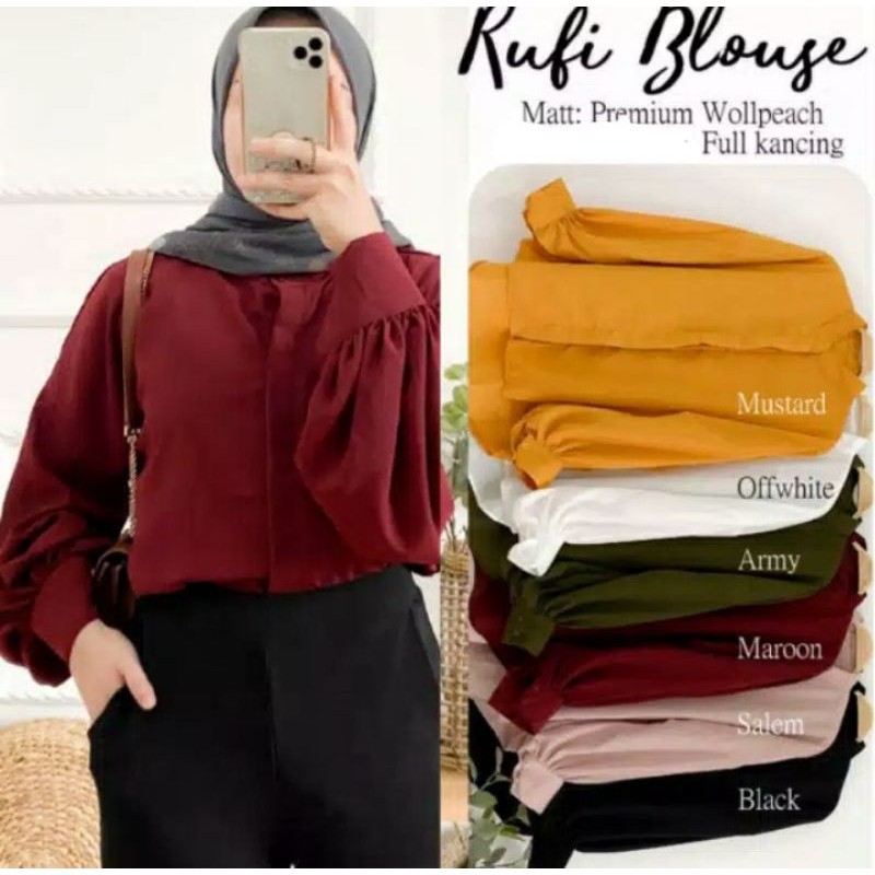 RUFI BLOUSE || ATASAN WANITA TERBARU