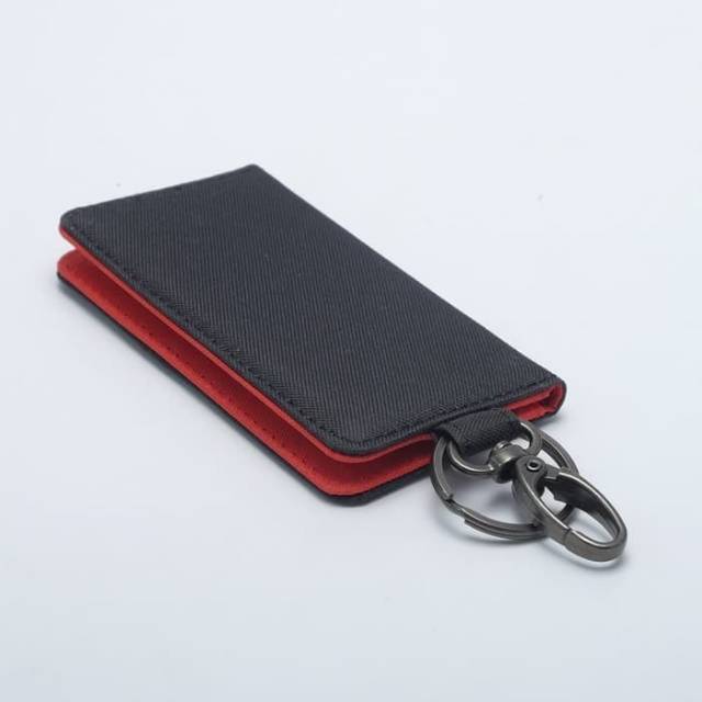 Dompet stnk motor mobil model lipat buku hitam x merah