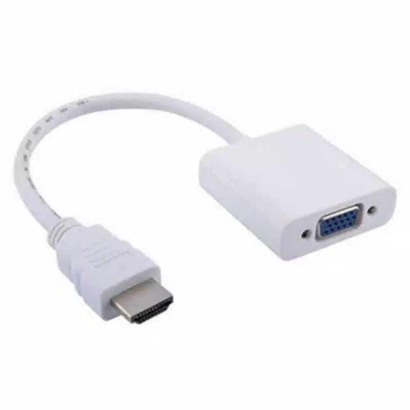 KONVERTER / CONVERTER HDMI MALE TO VGA FEMALE + KABEL VGA TO VGA 1.5 METER CONVERTER UNTUK LAPTOP KE PROYEKTOR