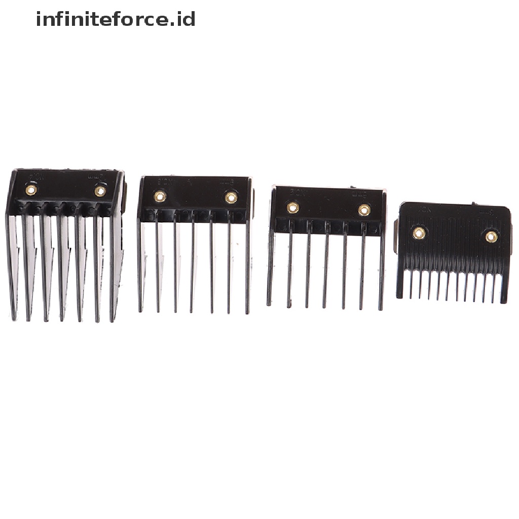 Infiniteforce.id 4Pcs / Set Sisir Panduan Potong Rambut Universal Untuk Perlengkapan Salon / Barber