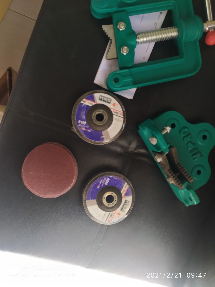 Kertas Amplas Bulat 4 Velcro Tempel Gerinda Sanding Disc Semua Grit