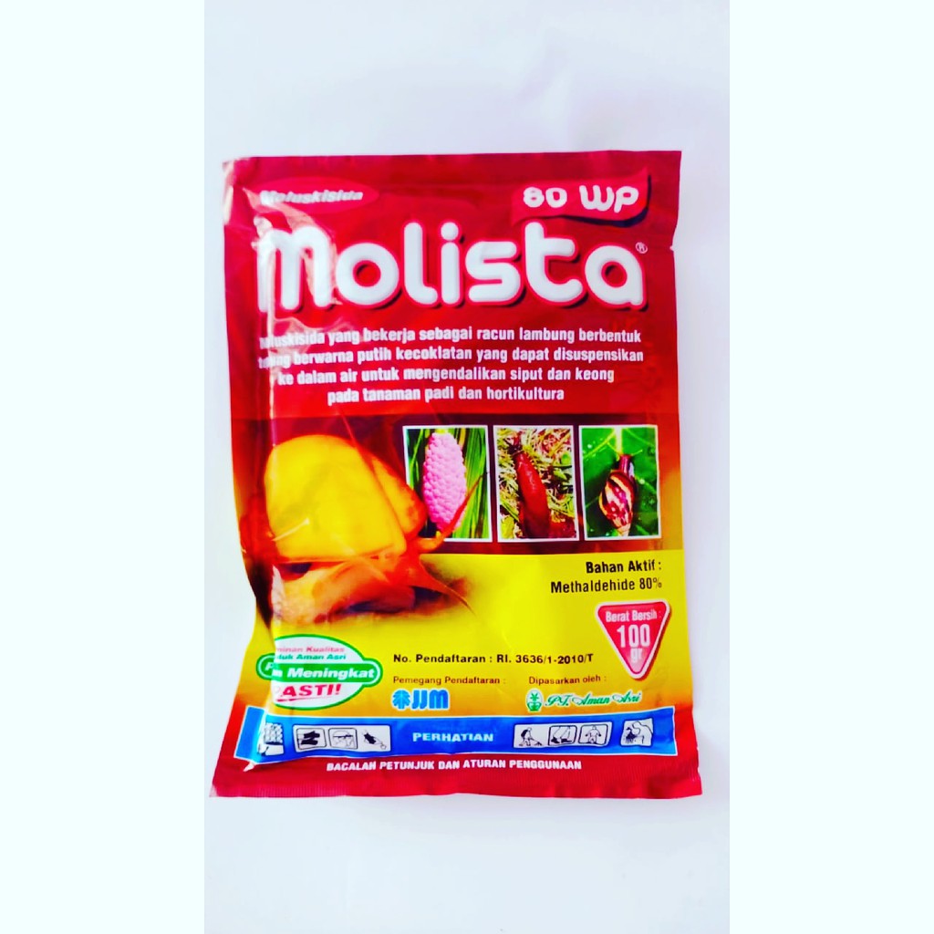 (Bisa COD)Pestisida Moluskisida Molista 80WP 100gr