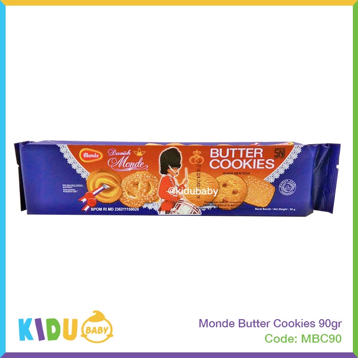 Monde Butter Cookies 90gr Kidu Baby