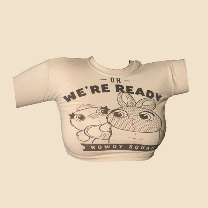 Baby Tee Rowdy Squad - Toy Story official merchandise tumblr crop top graphic tee korean shirt vinta
