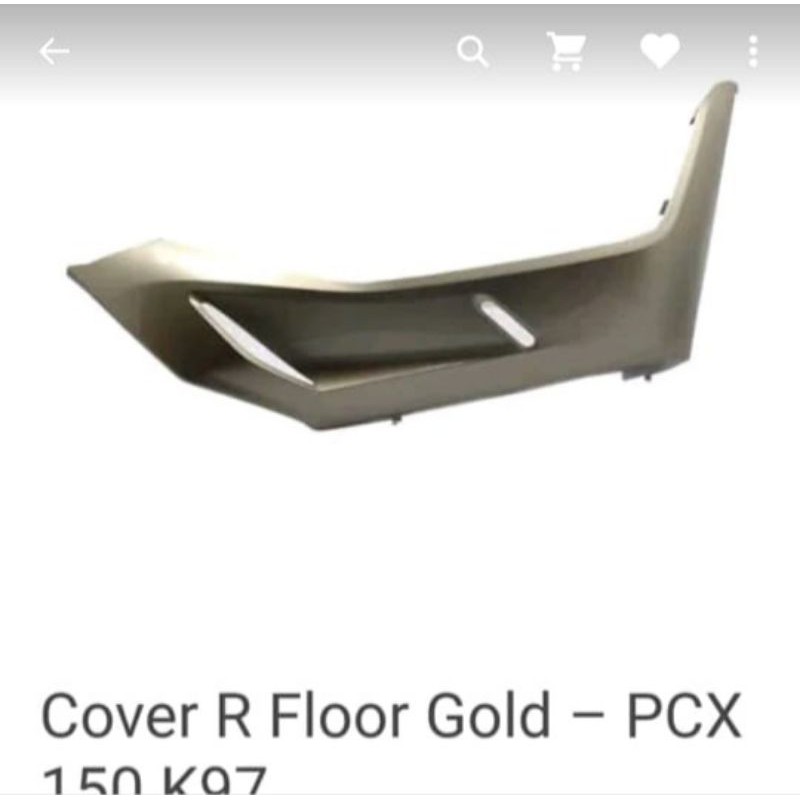 cover under side pcx warna gold asli honda hrga satuan