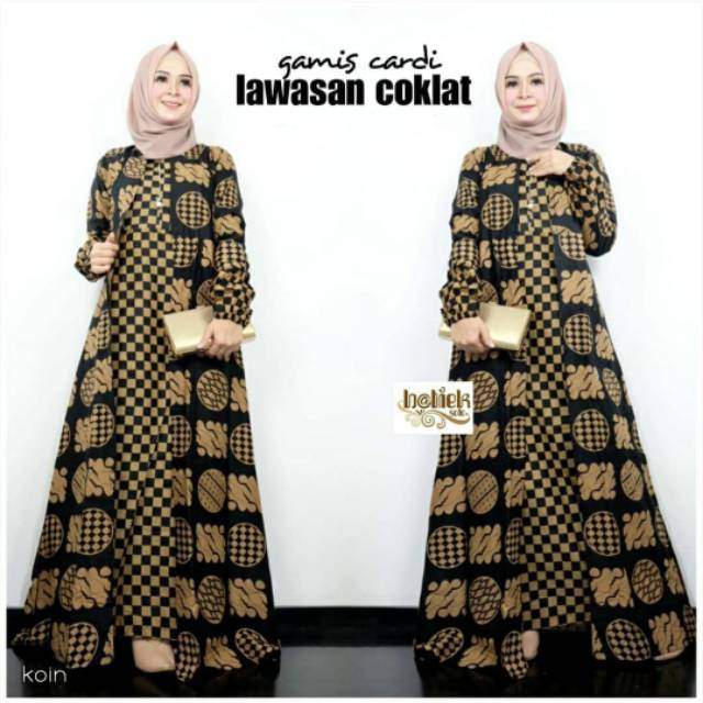 [READY] Longdress Batik Jumbo / Gamis Batik / Daster Muslim Bahan Rayon Rotari PT Sritex