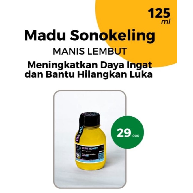 

Madu Murni Asli Nektar Bunga Sonokeling Raw Honey [125ml]