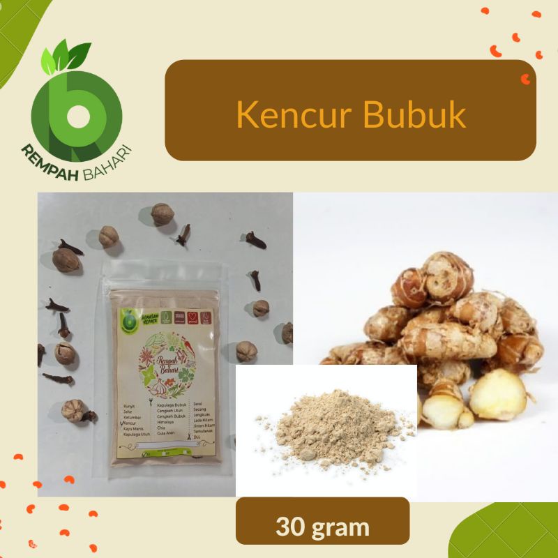 

Kencur bubuk 30 gram (kaempferia galanga)