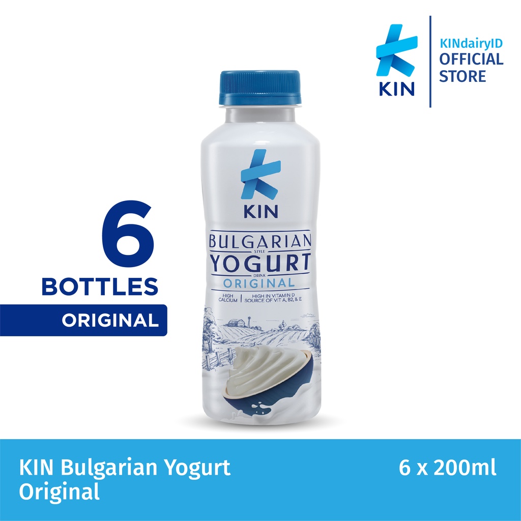 Jual KIN BULGARIAN YOGURT ORIGINAL (6 x 200 mL) Shopee Indonesia