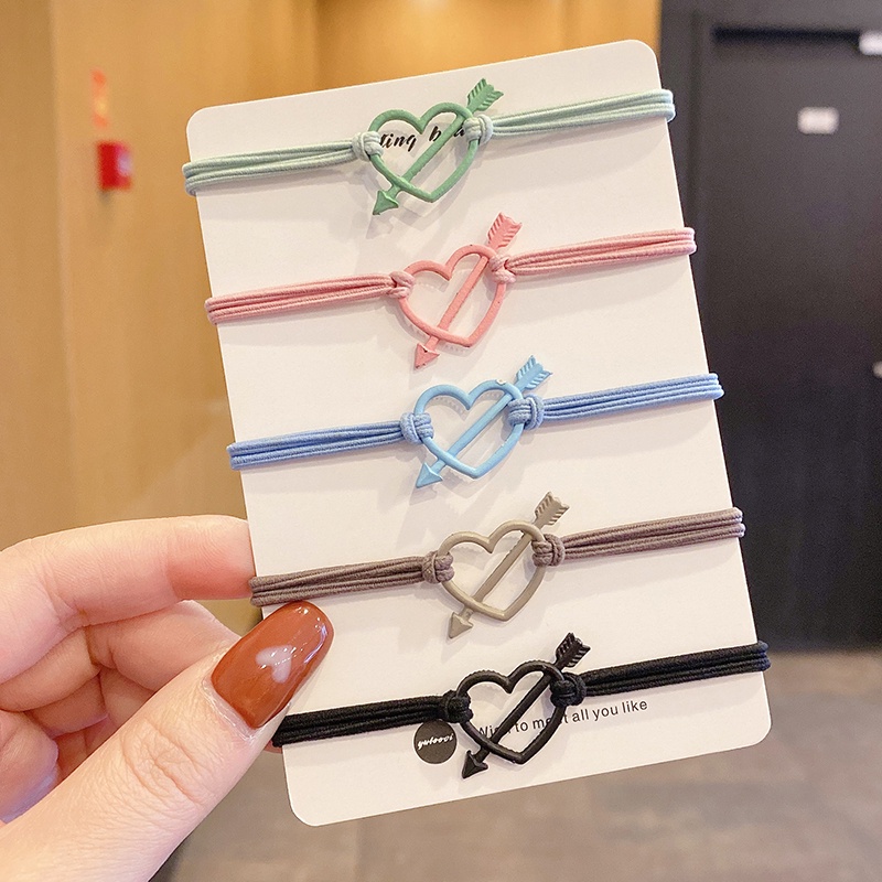 Ikat Rambut Motif Panah Cupid Gaya Korea Untuk Anak Perempuan