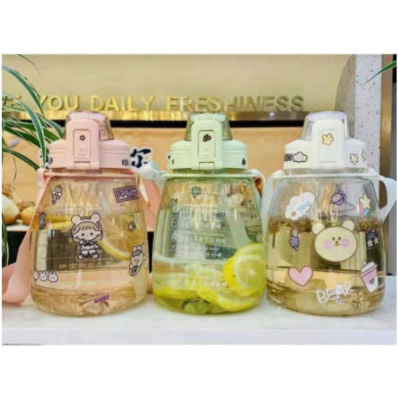 Botol Minum Anak Big Belly Children Cup Bottle +Sticker 1100ml H487