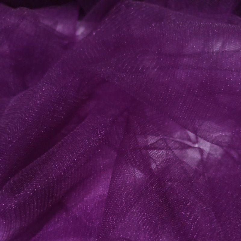 TILE POLOS / TULLE POLOS / SOFT TULLE-Ungu terong
