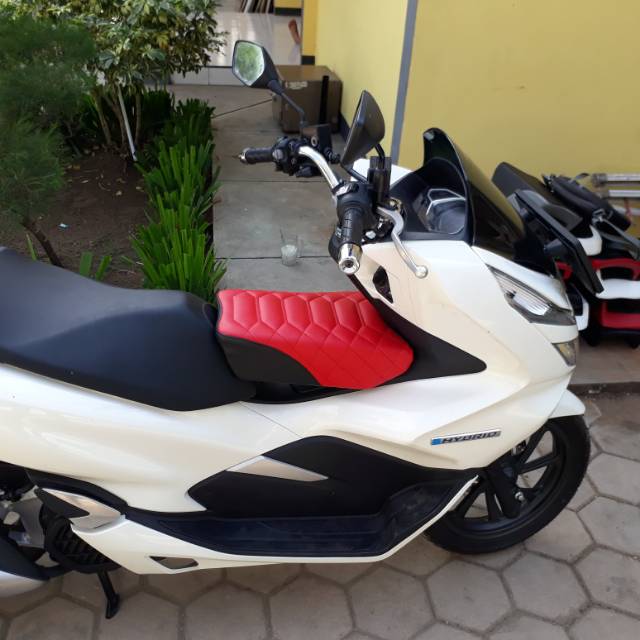 Jok anak  honda pcx bahan mbtech plus logo