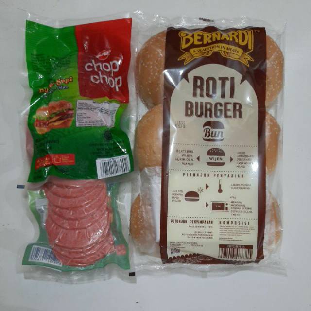 

[PAKET HEBOH] bernardi wijen + chopchop burger 6s