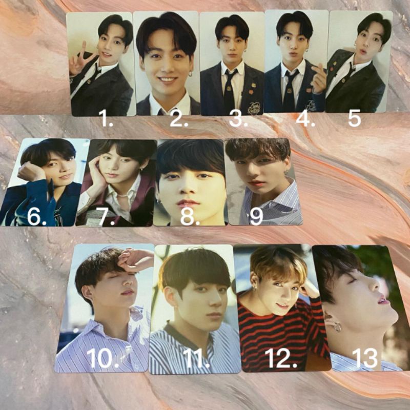BTS Official Dicon 101 Photocard PC Sharing Member JK Jungkook