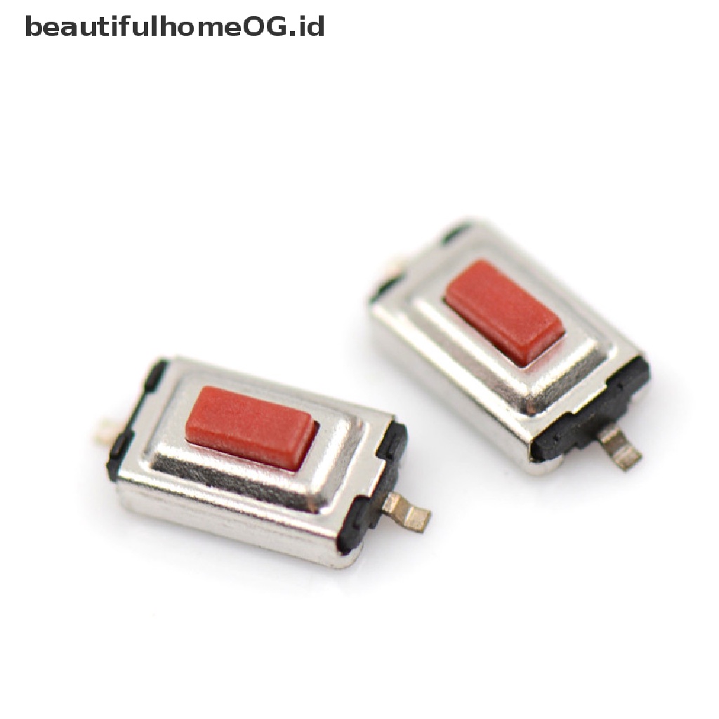 20 Pcs / set Saklar Tombol Tekan Tactile Mikro 2 Pin Ukuran 3x6 X 2.5mm