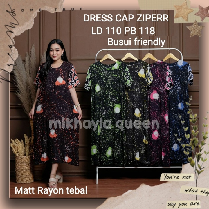 Baju Daster Batik Pekalongan Premium Ld 110 Busui Terbaru Asli Rayon Panjang Lengan 3/4 Pendek Cap P