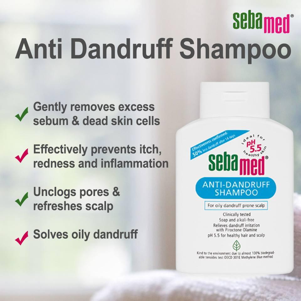 Sebamed Anti Dandruff Shampoo (200ml/400ml) ✔BPOM ✔Ori - Shampoo Anti Ketombe