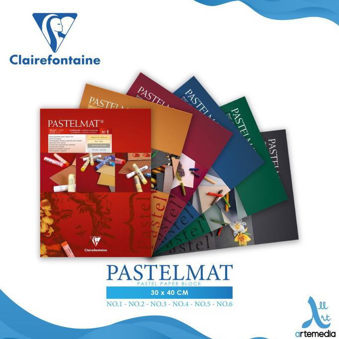 

Discount Kertas Gambar Clairefontaine Pastelmat 30x40cm Pastel Paper Block - N1