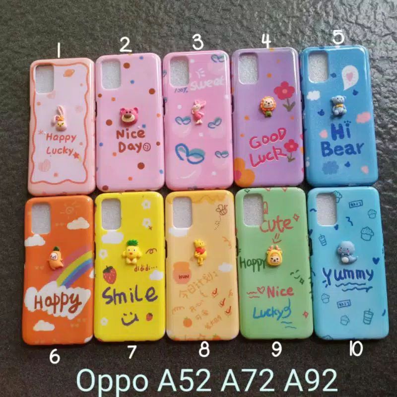 Case gambar Oppo A52 A72 A92 motif cewek ( 6 motif ) soft softcase softshell silikon karet cover casing kesing housing