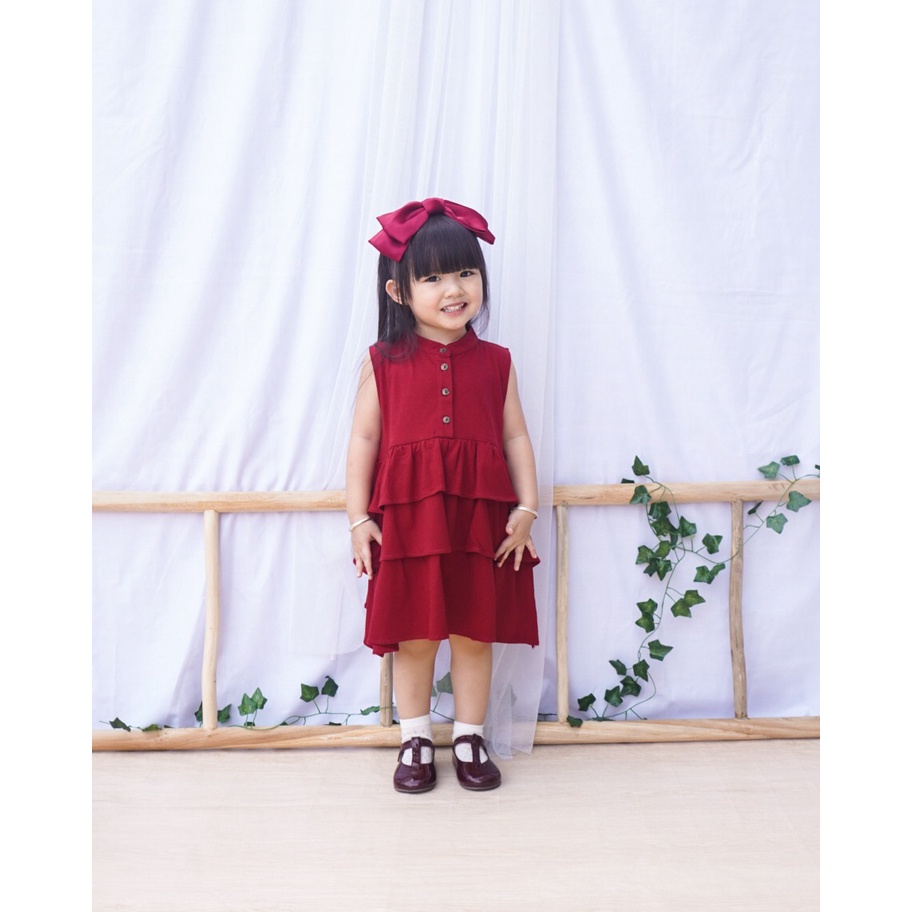 PROMO 7.7 PROMO BAJU LEBARAN MURAH BONZER BABY GRACE DRESS SET DRES PENDEK SETELAN DRES ANAK PEREMPUAN FASHION ANAK 6 BULAN - 24 BULAN