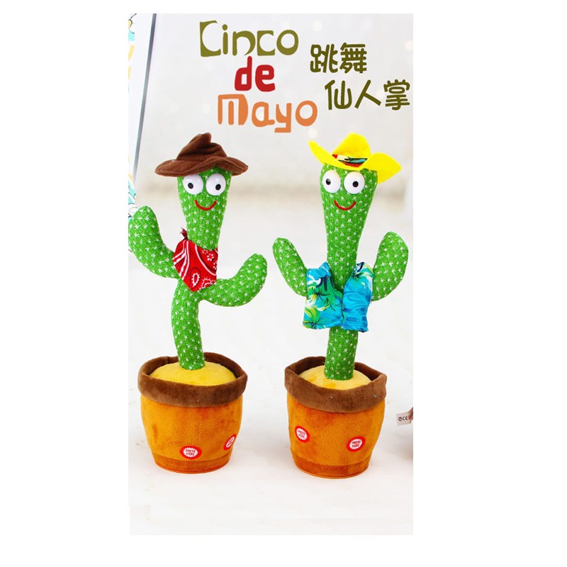 BONEKA KAKTUS VIRAL/BONEKA KAKTUS GOYANG Pakai kabel cas JX333 JX345