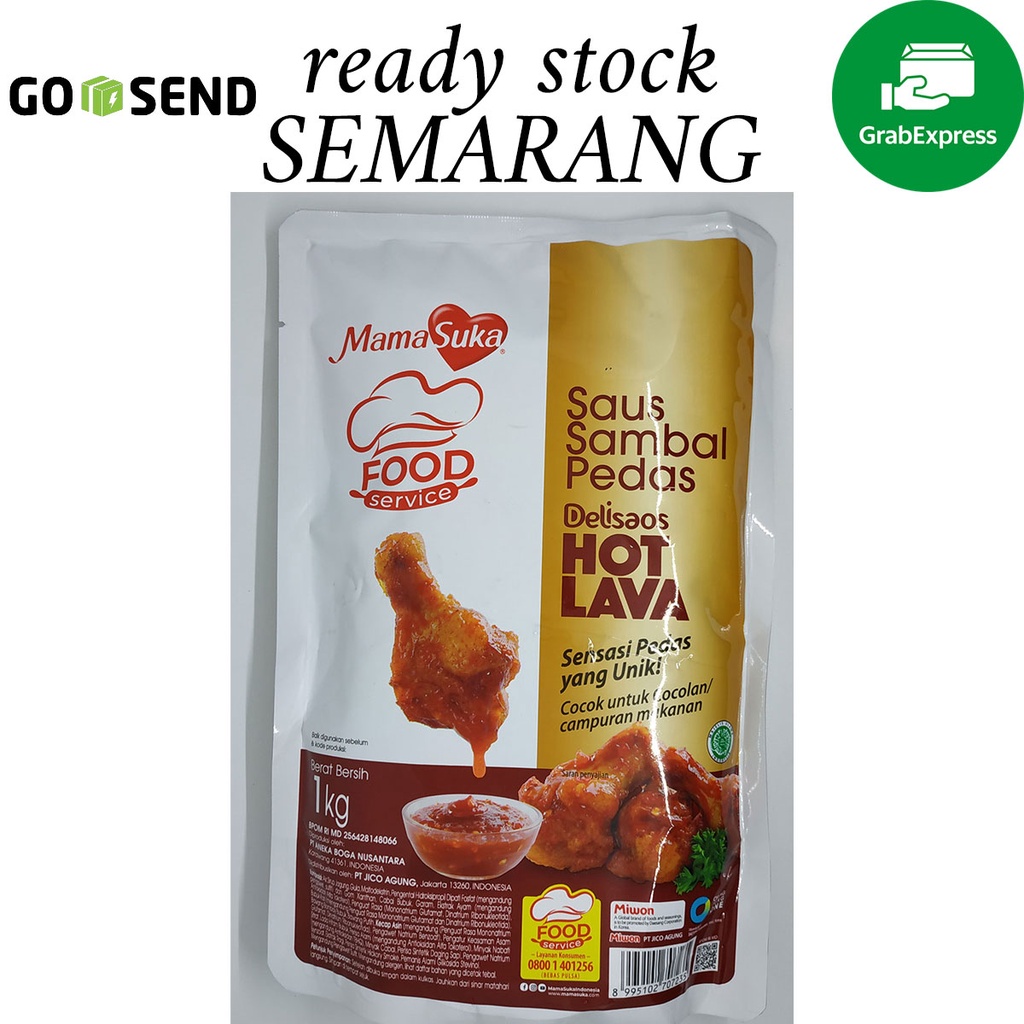 

Mamasuka Hot Lava 1 KG Saus Sambal Pedas