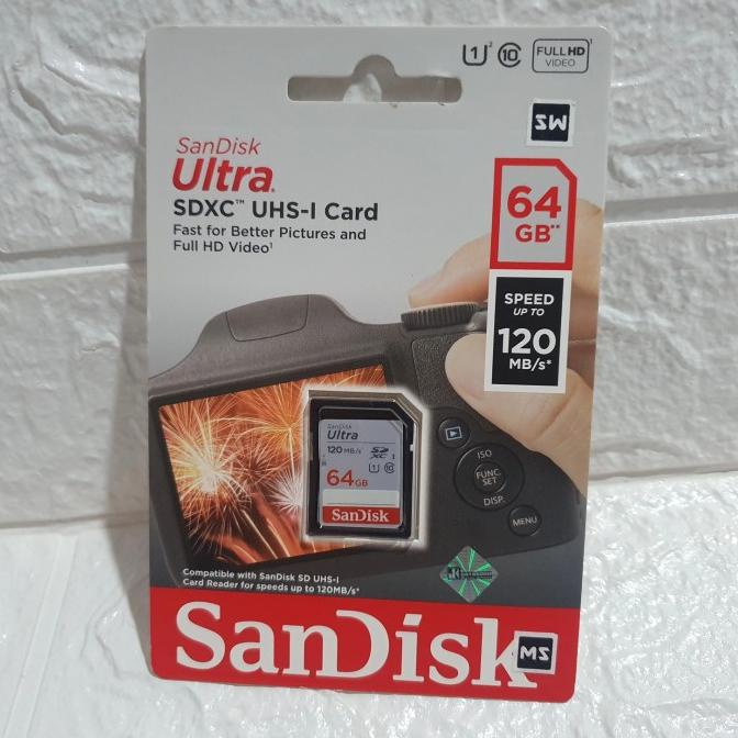 ] Memory Camera SD Card SDCard Sandisk 64Gb 64 GB Ultra Original UHS 1