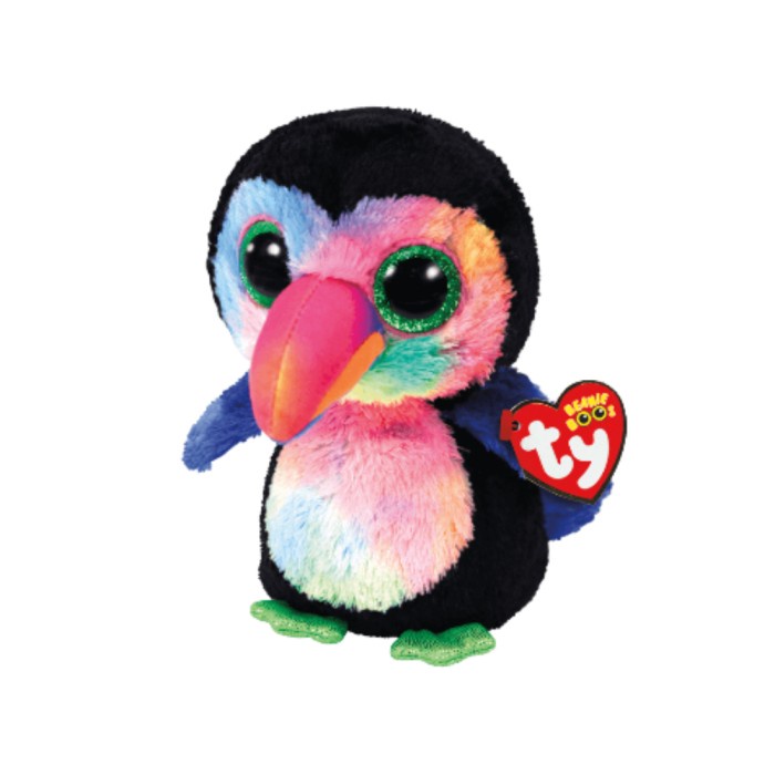 Ty Toys Beanie Boos Beaks Toucan Bird R - Boneka Burung Anak 3Y+