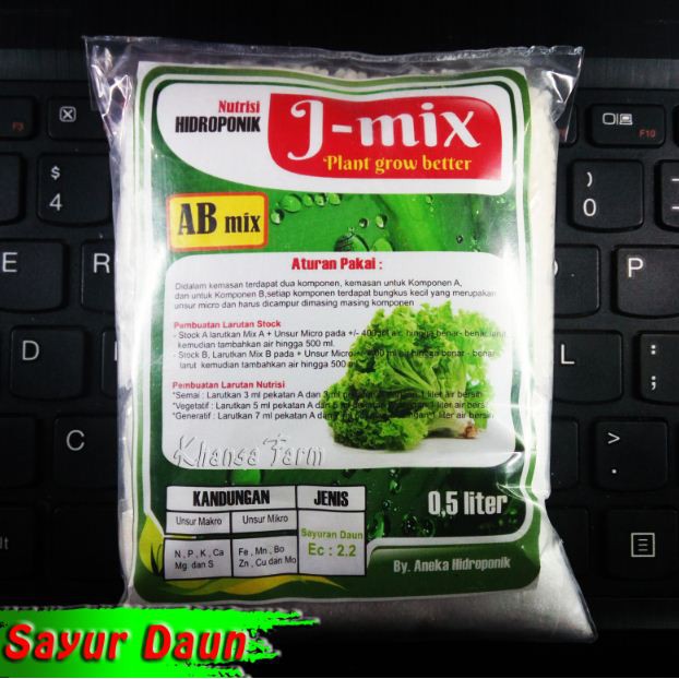 Nutrisi AB MIX Hidroponik Sayur Daun