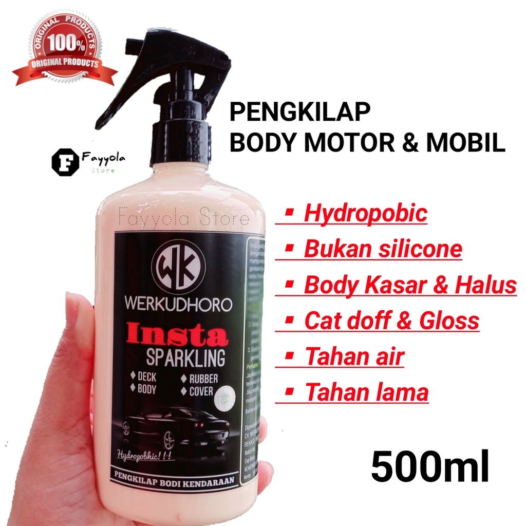 Bonus Microfiber Pengkilap Mobil 500ml / Poles body mobil / perawatan body mobil / Semi Coating / Daun Talas / Pengkilap Motor Mobil Putih Hitam Merah Silver Metalic Doff Gloss