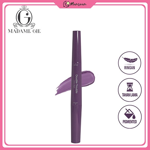 Monsoon - Madame Gie Double Trouble Creamy – MakeUp Lipstick Two In One
