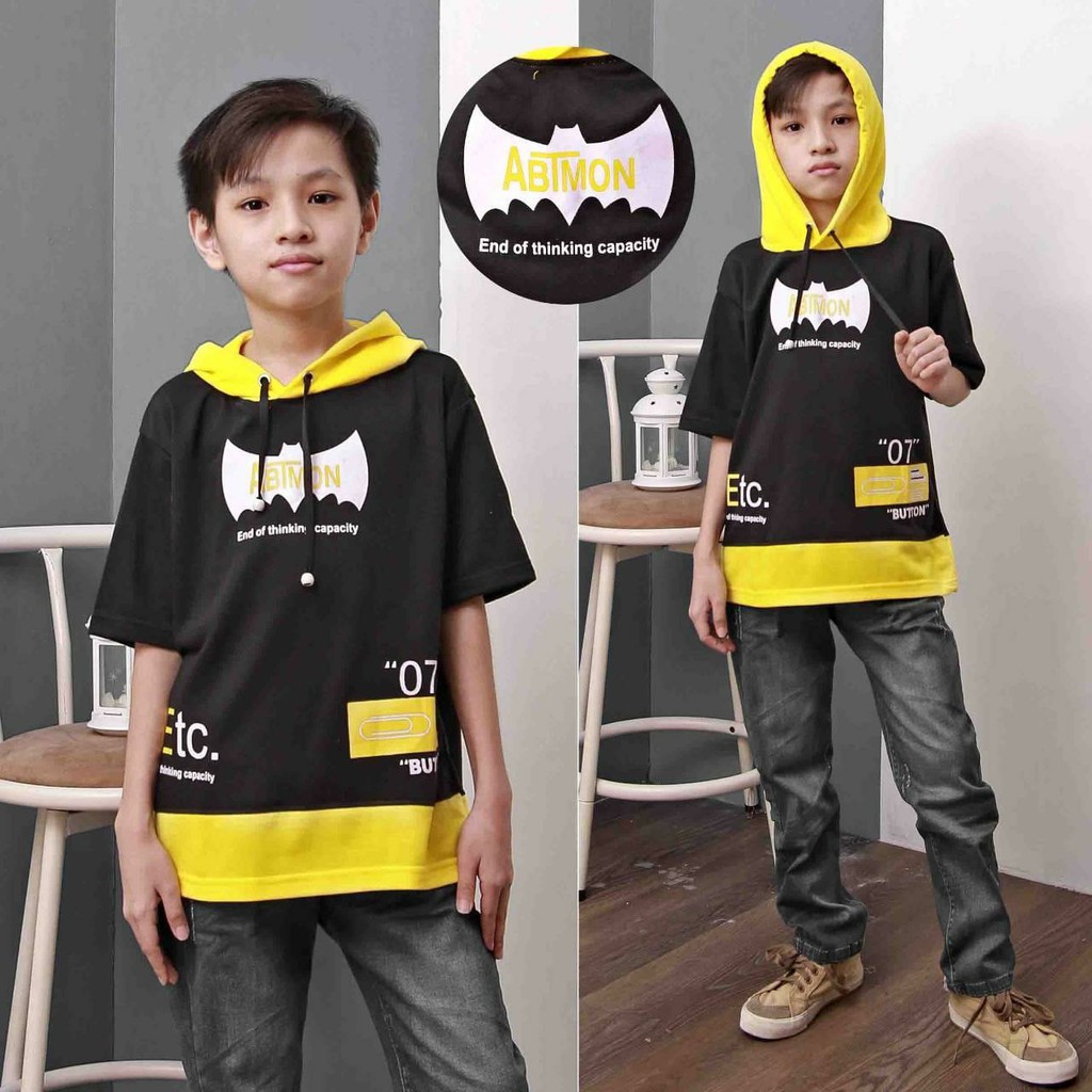 AMOSJKT28.HOODIE ABIMON KIDS/SWEATER LENGAN PENDEK/SWEATER ANAK ANAK