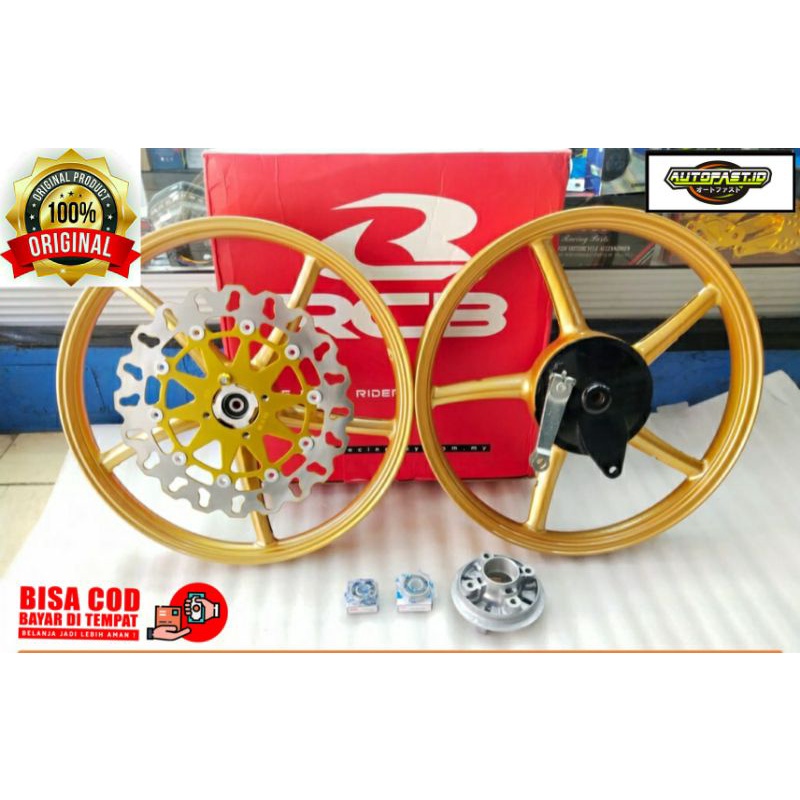 VELG RCB PNP RX KING ORIGINAL RING 17  SET PIRINGAN CAKRAM COPY DAYTONA