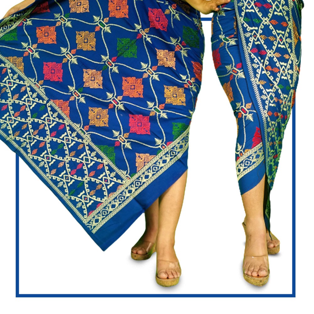 Kain Kamen Rok Pakaian Lilit Songket Saput Udeng Bordir Adat Bali Bawahan Kebaya Wanita Pria Murah