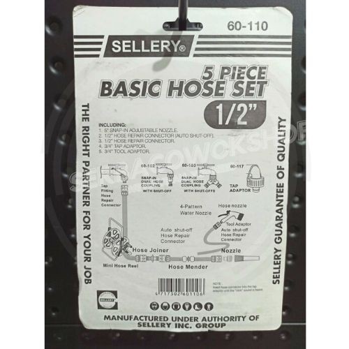 Sellery Basic Hose Set 5 Pcs - Sambungan Selang + Semprotan Air Set Termurah Berkualitas