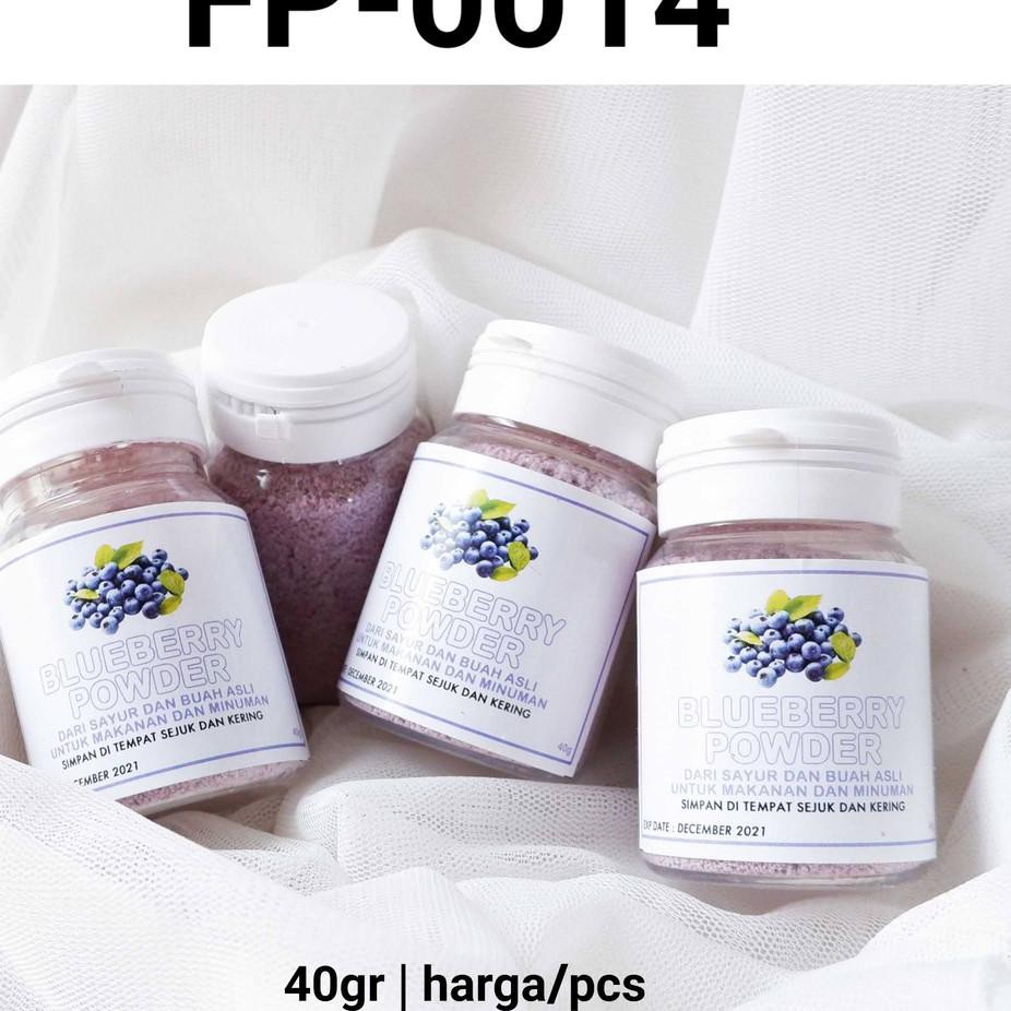 

TERMURAH FP-0014 Pewarna perasa makanan alami 40gr bubuk blueberry powder ungu 396