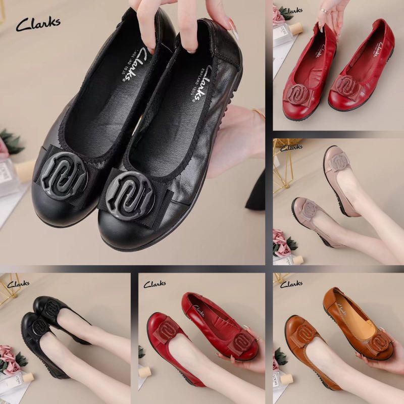 clarks flat kd1132 / sepatu wanita clarks flat