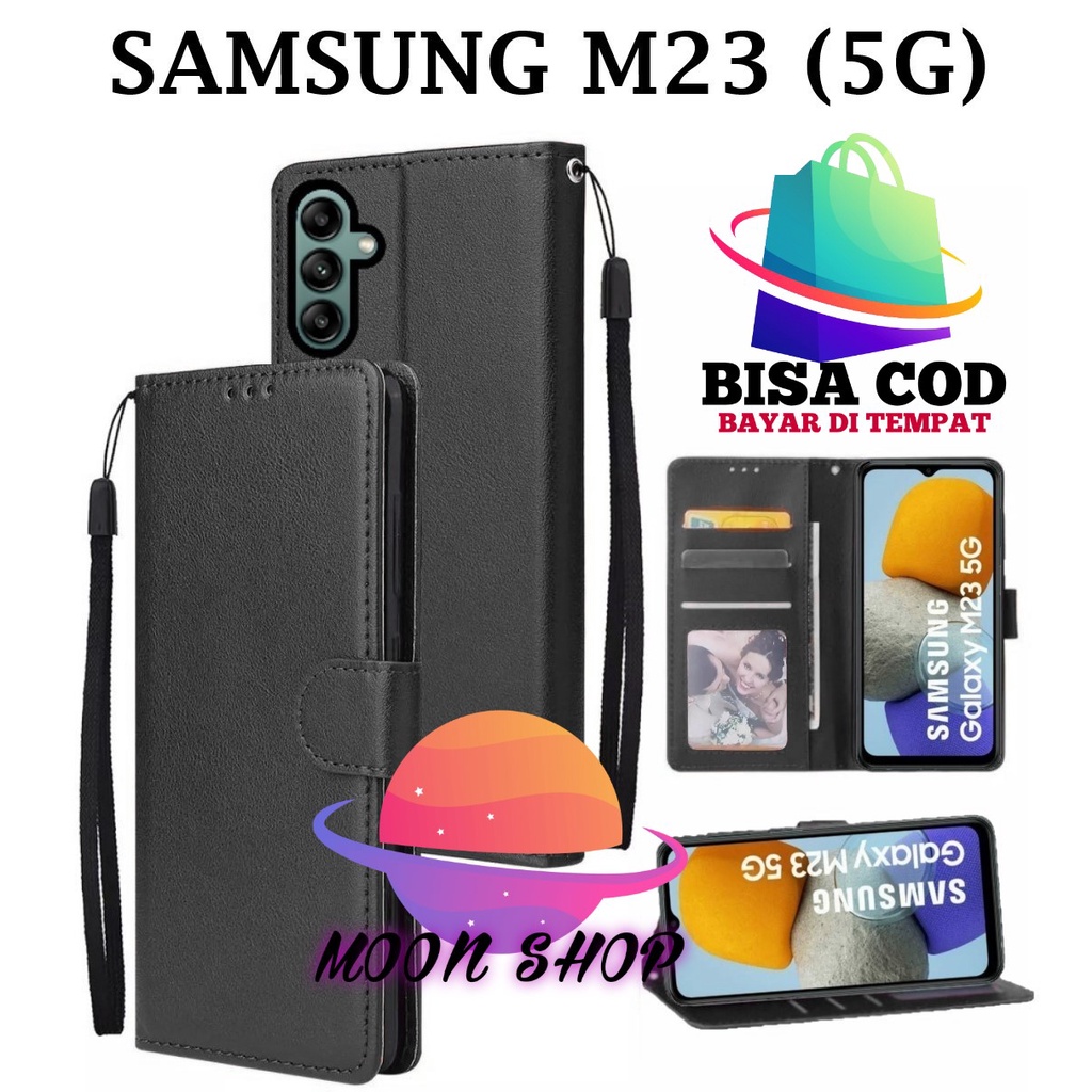 SAMSUNG M23 (5G) FLIP LEATHER CASE PREMIUM-FLIP WALLET CASE KULIT UNTUK SAMSUNG M23 (5G) - CASING DO