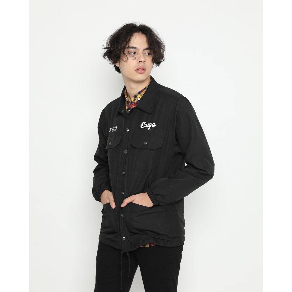 Erigo Coach Jacket Fujinkai Black-2