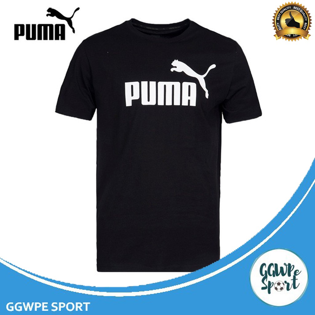 Kaos Distro Puma Hitam dan Putih Pendek Kekinian Katun Combed 30S Kualitas Terbaik Edisi Terbatas