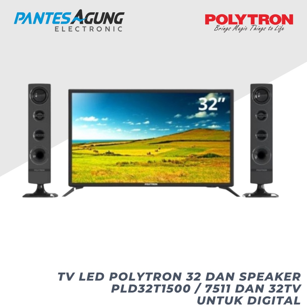 TV LED ANDROID POLYTRON 32 DIGITAL DAN SPEAKER PLD32TV1855 / 1755 / 0755