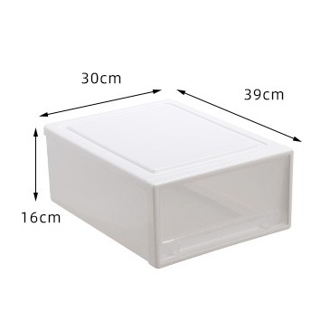 FYGALERYSURABAYA HL0198 Penyimpanan Laci Plastik Sepatu Pakaian Container Box Plastik