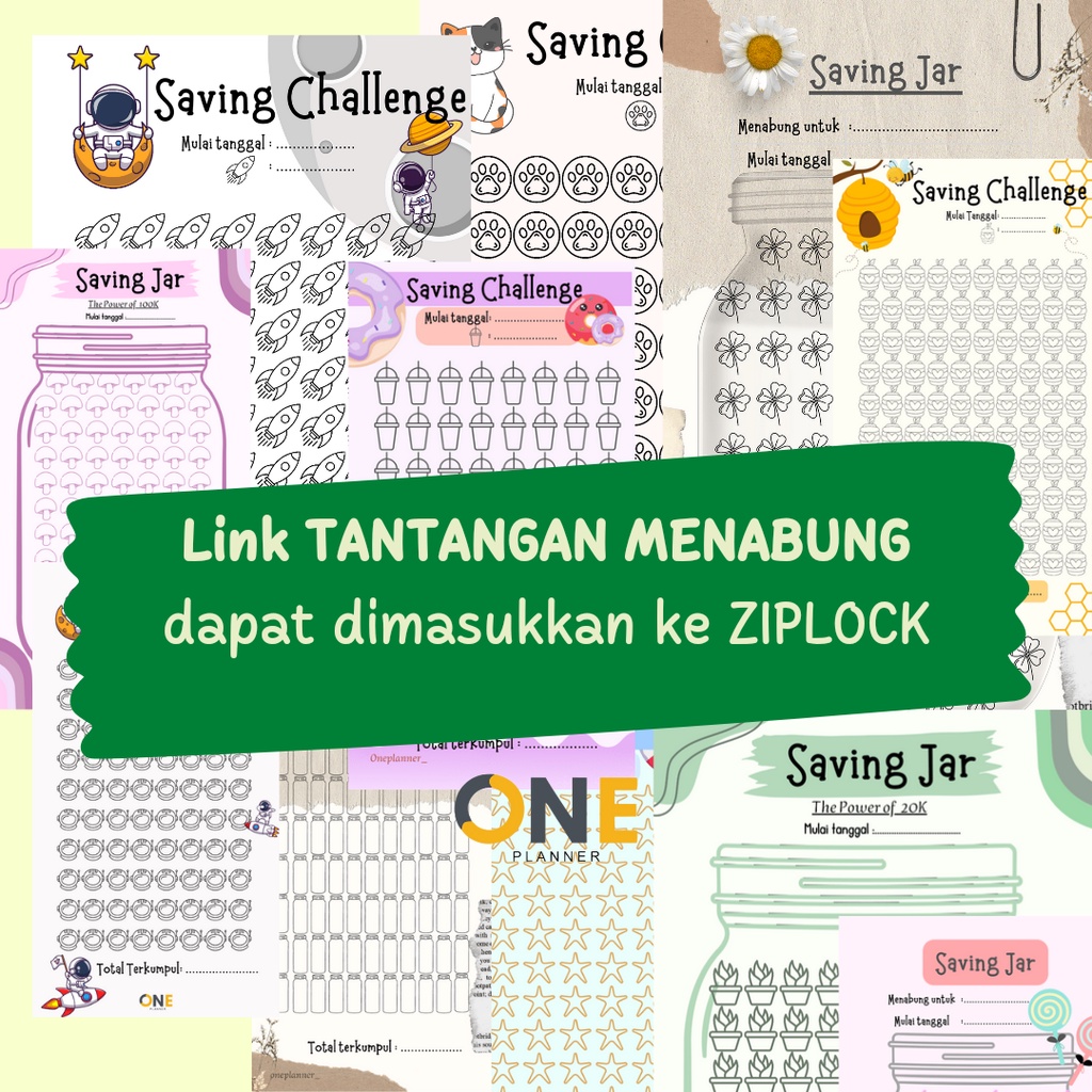 

TANTANGAN MENABUNG Vol.3 (dapat masuk ziplock)