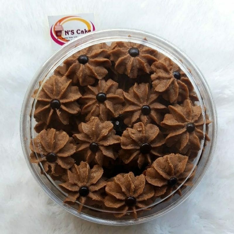 

Kue Semprit Mawar Coklat